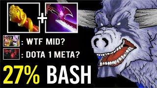 DOTA 1 MID HERO IS BACK! CRAZY 27% Bash MKB + Edge Barathrum Epic Pro Teamwork WTF Dota 2