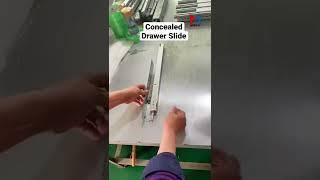 Concealed drawer slide | Furniture hardware | Production #shorts