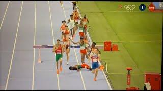 Lemecha Girma Fall in 3000m Steeplechase Final | 2024 Paris Olympics