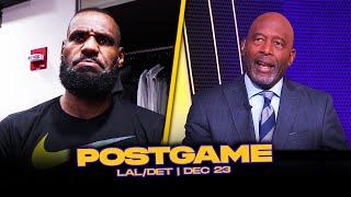 Lakers/Pistons Postgame x Analysis: J.Worthy, LeBron, AD, Reaves, Redick Reactions | Dec 23, 2024