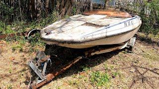 Will It Run? 80's UltraNautics JetStar 1250 Jet Boat Sitting 20 years - NNKH