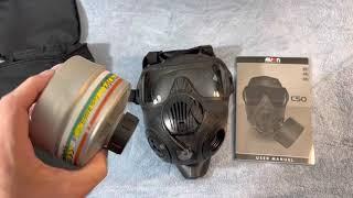 Checking out and test wearing a ‘New’ Used Avon C50 Gas Mask