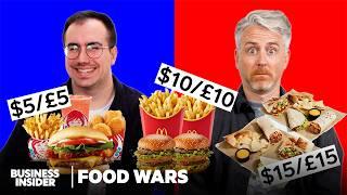 US vs. UK Fast Food Value Menus | Food Wars | Insider Food