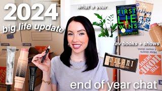 big update! crazy what can happen in a year…2024 reflection, fav books + shows, 2025 goals