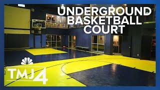 $1.2 million home for sale with underground basketball court and sports pub