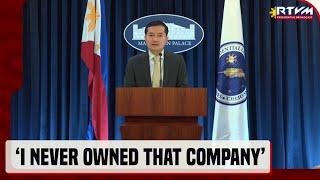 PCO Sec. Jay Ruiz, pinabulaanan ang ulat na umano'y pagmamay-ari niya ang isang media firm