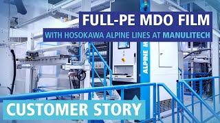 Full-PE MDO film with Hosokawa Alpine lines at Manulitech