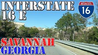 I-16 East - Savannah - Georgia - 4K Highway Drive