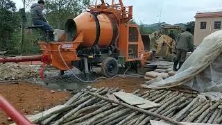 Topworld concrete mixer pump under construction