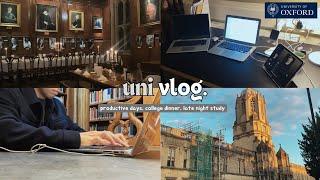 uni vlog  productive days, college dinner, late night study