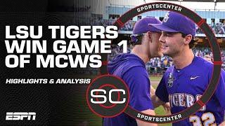 WIN STREAK OVER  LSU SHUTS OUT Coastal Carolina to move one win away from MCWS title | SportsCenter