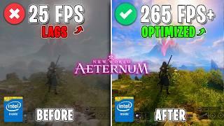 New World Aeternum - BEST SETTINGS for MAX FPS on ANY PC | Fix Lags & Stutter 