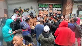 Mike Tyson & Bruce Carringtons. getting love in Brownsville Brooklyn