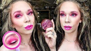 The PINK MAKEUP CHALLENGE! | Grav3yardgirl