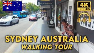 WALKING AROUND SYDNEY AUSTRALIA | Central Station - Glebe Point | 4K UHD Video Walk | Binaural Audio