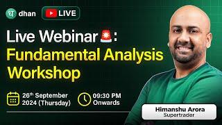 LIVE Market Webinar : Fundamental Analysis Masterclass