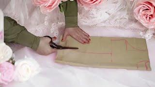 تفصيل فستان صيفي للمبتدئين لعمر1-2سنة Girls dress cutting and stitching simple