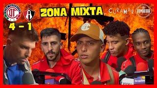 Zona mixta, ¿qué se dijo tras el triunfo de Toluca al Atlas? 