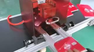 Rigid boxes holes punching machine semi automatic