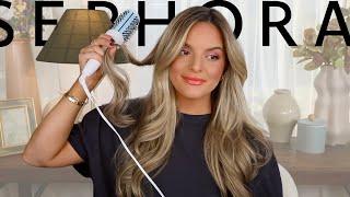 TESTING MY NEW SEPHORA MAKEUP AND HAIR PRODUCTS | Casey Holmes