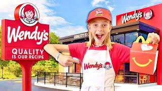 Buying Real McDonald's FOOD At Wendy's In My HOUSE!