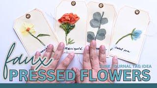 You Won’t Believe These Aren’t REAL FLOWERS! DIY FAUX Flowers Pr. 2 Pressed Flowers | Tag Tutorial