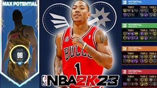 OFFICIAL PRIME Derrick Rose Build | NBA 2K23 | 92 BADGES | BEST All-Around PG Build