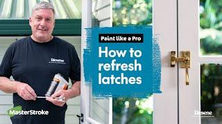 Paint like a Pro - How to remove paint from latches