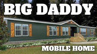 Not only BIG, this mobile home has a EXTRAORDINARY floor plan! Prefab House Tour