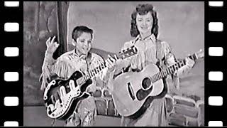 The Collins Kids - Shake, Rattle and Roll / TV Video Clip (Remastered) "Ozark Jubilee" (1955)