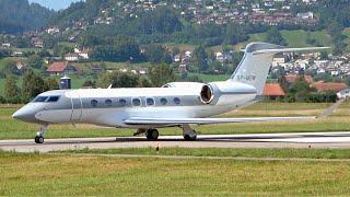 Brand-New Gulfstream G500 SP-MBW Take-Off at Bern, Switzerland!