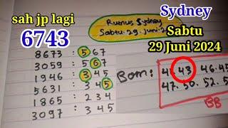 Prediksi rumus Sydney Sabtu 29 Juni 2024