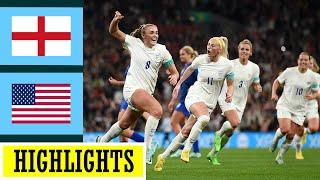 England vs USA Highlights | Women's Football Friendly | The Day The England Girls Shined