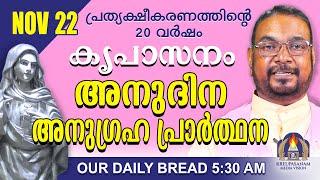 നവംബർ 22 | കൃപാസനം അനുദിന അനുഗ്രഹ പ്രാർത്ഥന | Our Daily Bread |പ്രത്യക്ഷീകരണത്തിന്റെ ഇരുപതാം വർഷം.