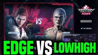 LOWHIGH (Bryan) VS EDGE (Hwoarang) Tekken 8 Tournament COMBO BREAKER 2025
