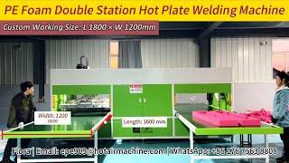 Large Working Size 1600*1200mm | PE Foam Automatic Hot Plate Welding Machine