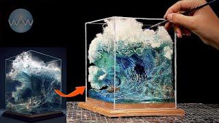 The ocean's unseen Leviathan: Sculpting the storm with resin