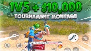 $10000 Rostar Youtuber Tournament Highlights + 1v5s AKM SVD and ACR Rules Of Survival Kill Montage