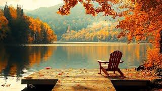 Cozy Autumn Morning & Fall Ambience  Relax and Unwind with Peaceful Relaxing Music ~ October Autumn