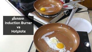 Portable Induction Burner vs Hotplate Cooktop | Sunavo Portable Cooktop Comparison