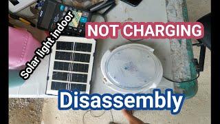 INDOOR SOLAR LIGHT NOT CHARGING,DISASSEMBLY repaired.