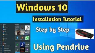 How to install windows 10 from bootable pendrive | bootable drive se windows kaise dale | Windows 10