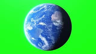 Green screen earth planet rotation loop animation | 4K footages | GreenScreen Vfx