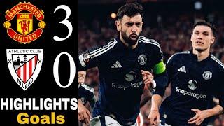  Manchester united vs athletic bilbao 3-0 | Highlights | ATH bilbao vs Man United | Europa League