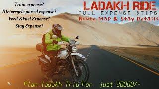 Ladakh Ride Budget| 20000 undel പോയി വരാം നിങ്ങടെ വണ്ടിയിൽ | Full Expense and Tips | Stay Details