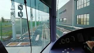 LUAS Dublin Tram. Full Journey on LUAS Green Line from Broombridge to Bride's Glen.