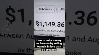 How to make money on Amazon selling blank journals in 60 seconds! 