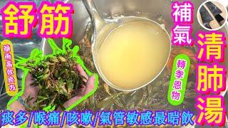 一轉季氣管敏感/痰多咳嗽🫁喉痛/作感冒筋骨酸痛就飲佢啦【五指毛桃石仙桃湯】潤肺化痰止咳/舒筋活絡/秋天湯水