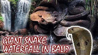 GIANT SNAKE WATERFALL IN BALI? - Taman Beji Griya Waterfall