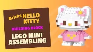 How To Build Hello Kitty Bricks- Lego Mini Assembling